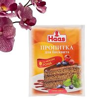 Пропитка для бисквита со вкусом рома, 80 г, Haas