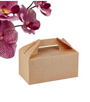 Упаковка ECO BOX WITH HANDLE M с ручкой Крафт 225*120*110 мм