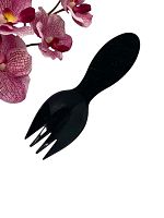 Вилка-ложка 80 мм черная (упк3600) (пак 600шт) Вилка-ложка 80 мм черная (упк3600) (пак 600шт)