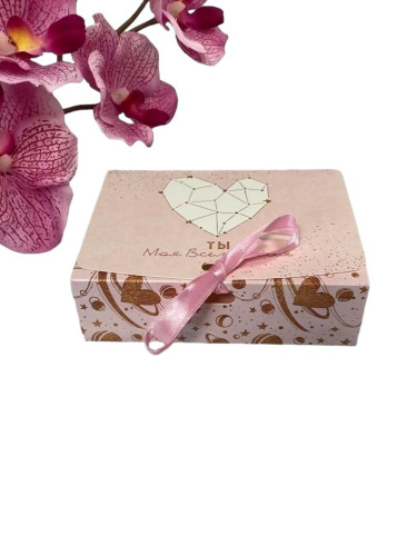 Коробка складная подарочная "С любовью", 16.5*12.5*5 см Коробка складная подарочная "С любовью", 16.5*12.5*5 см