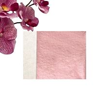 Поталь в книжке 8 х 8,5 см, (100 листов/упак.), фольгированная розовая, 1лист