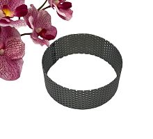 Круг h-2см, d-14см перфорированный, нержавеющая сталь, Китай