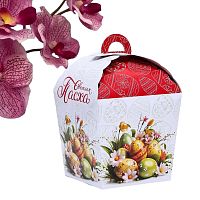 Пасхальная коробочка "Пасхальные яйца" 17 х 17 х 26 см