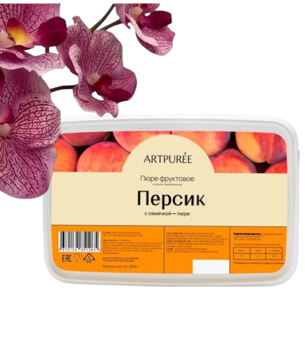 Пюре Желтый персик ARTPUREE 1 кг Пюре Желтый персик ARTPUREE 1 кг