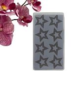 Форма для леденцов Звезды 22*11*0,3см 8в1, силикон, 5553884/А8605