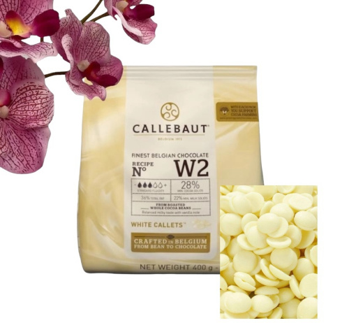 Шоколад Callebaut Белый 28% (Пакет 0,4 кг/ 1ШТ) Шоколад Callebaut Белый 28% (Пакет 0,4 кг/ 1ШТ)