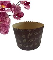 Бумажная форма для кулича d110*85мм ХВ 300г (2200шт/кор)(в тубе 158шт) 