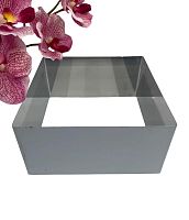 Квадрат h-10см, d-20см, нержавеющая сталь, Кв10*20