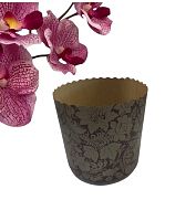 Бумажная форма для кулича d90*90мм  ЦВЕТЫ ПОДСОЛНУХ (2040шт) 170шт/туб  