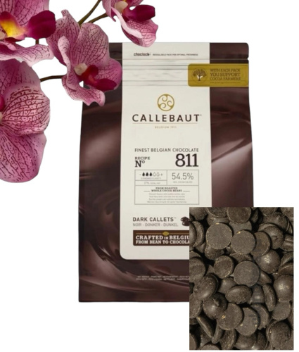 Шоколад Callebaut Темный 54.5% (Пакет 2,5кг)