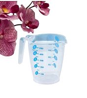 Стакан мерный Доляна «Колор», 500 мл, 13×9×11.5 см, пластик, прозрачный