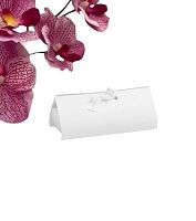 Коробка складная под конфеты, пирожные с лентой, белый, 14×6×4 см