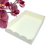 Коробка для печенья и пряников 220*150*35мм (белая)