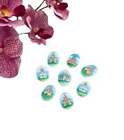 Сахарные фигурки «Медальоны: храмы», 35×25 мм, 63 шт/уп