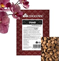 Термостабильные капли из молочного шоколада(1,5кг*8шт), Chocovic Rosa,CHM-DR-852CHCV-69B 