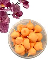 Безе СРЕДНИЕ ГЛАДКИЕ оранжевые d-20 h-20мм, 300гр., 1кг