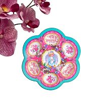 Пасхальная подставка на 6 яиц «Ангел» на пасху, 21,5 х 19.9 см.