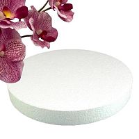 Подложка для торта из пенопласта КРУГ h03 d26 см. (1шт.)
