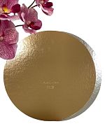 Подложка КРУГ 0,8 D 280 мм золото/серебро ForGenika BASE 100шт/упак