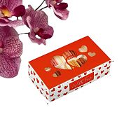 Кондитерская упаковка для макарун с окном, «С любовью», 11×19×5.5 см