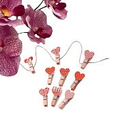 Прищепки декоративные «Сердечки» набор 10 шт.