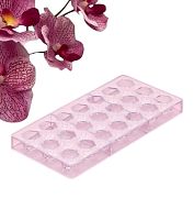 Форма для конфет и шоколада KONFINETTA «Секрет», 27.5×17.5×2.5 см, 21 ячейка 2.5×2.2×2 см, прозрачн.