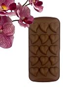 Форма силиконовая для шоколада "Сердца Любви" 20*10см, 15 ячеек