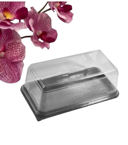 Упаковка для рулета (черная), 280*130*100мм, ПР-Т-3216 К+Д (160шт/кор.)