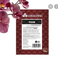 Термостабильные капли из молочного шоколада(1,5кг*8шт), Chocovic Rosa,CHM-DR-852CHCV-69B 