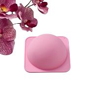 Форма для выпечки Доляна «Полусфера», силикон, 13.5×6 см, внутренний d=11.7 см, розовая