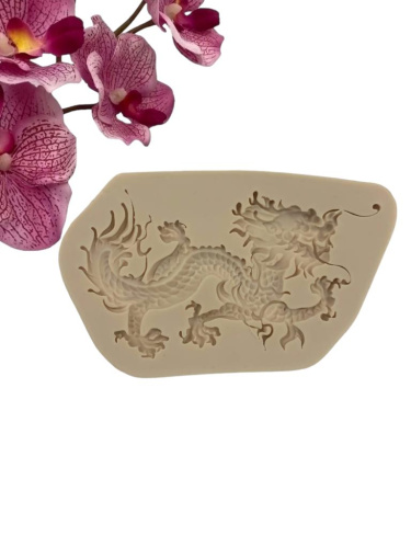 Молд Дракон огненный, силикон 15*9см (Китай) Молд Дракон огненный, силикон 15*9см (Китай)