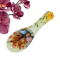 Подставка стеклянная под ложку Доляна «Акварель», 23,5×8,3×1,5 см