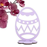 Пасхальный декор "Яйцо" 6,5х4,7х9,3 см (набор 2 детали) фиолетовый