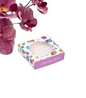 Коробка сборная с окном, «С Днем Рождения», 11.5×11.5×3 см