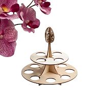 Подставка деревянная для яиц пасхальная, 2-х ярусная, 12 ячеек, 23,5×23,5×20 см