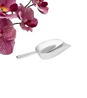 Совок для сыпучих продуктов, длина 14.5 см, алюминий, серебристый