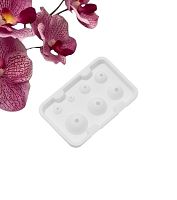 Форма для выпечки и муссовых десертов из 2-ух частей "Шарики" 13*8,5*3 см, цвет белый 2582019