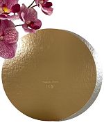 Подложка КРУГ 0,8 D 300 мм золото/серебро ForGenika BASE 100шт/упак