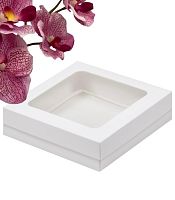 Коробка для клубники в шоколаде 200*200*40мм (белая)