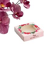 Коробка подарочная сборная с окном, упаковка, «Счастливых моментов», 10×10×3 см