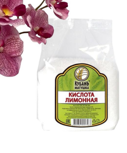 Лимонная кислота 500гр/16пач., Кубань-Матушка, 1шт