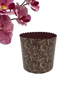 Форма бум. для кулича 90*90 Узоры, НК, 12*100/1200шт.