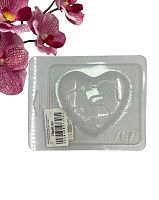 Форма для шоколада Молочное сердце, пластик 10,5*13см, 757БП