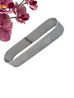 Овал h-2,5см, d9,5*6см перфорированный, нержавеющая сталь 