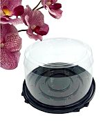 Тортовница круглая (черная), 125*220мм, ПР-Т-223, Д+К (220шт/кор)