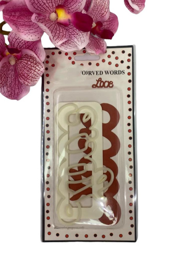 Вырубка LOVE, пластик, 640404, 1шт РАСПРОДАЖА Вырубка LOVE, пластик, 640404, 1шт РАСПРОДАЖА