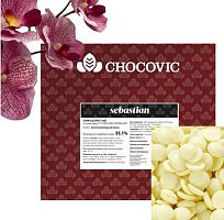 Шоколад Белый Chocovic Sebastian в дисках 33,1%, (5кг*3шт), CHW-S4CHVC-94B