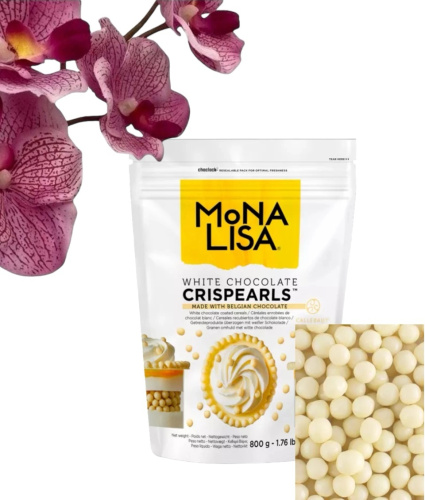 Шок. декор Mona Lisa, Злаки в шок. оболочке "Crispearls Белые" (0,8/3,2кг), CHW-CC-CRISPE0-02B Шок. декор Mona Lisa, Злаки в шок. оболочке "Crispearls Белые" (0,8/3,2кг), CHW-CC-CRISPE0-02B
