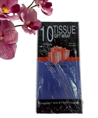 Бумага тишью СИНЯЯ  51*66см (10л/упак), (Китай)