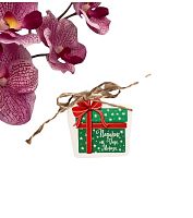 Шильдик на подарок Новый год «Подарок от Деда мороза», 6,5 х6,8 см, Новый год